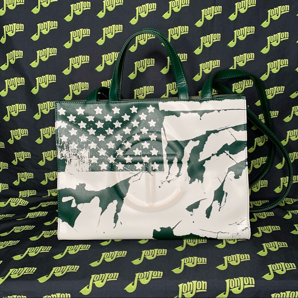 Rare “Flag” Telfar Medium Printed Shopping Bag